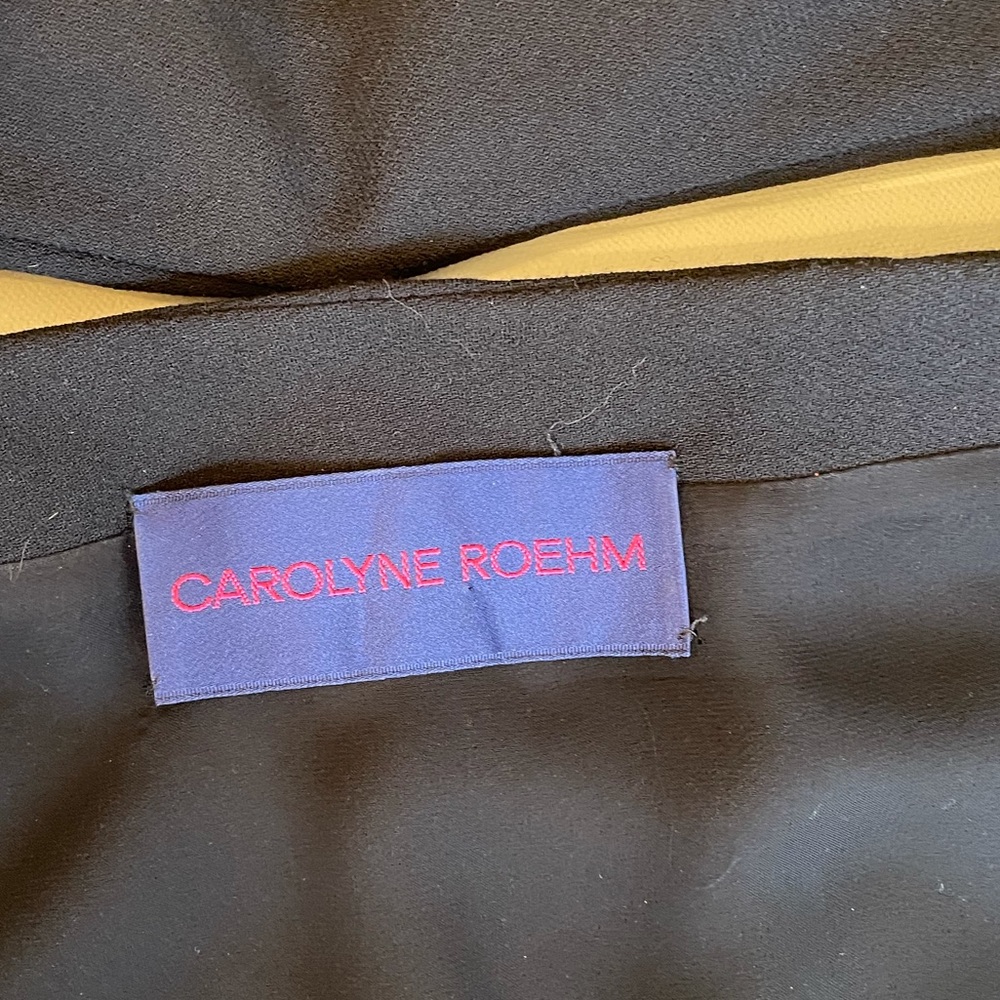 VINTAGE - CAROLYNE ROEHM BLACK DRESS - Picture 4 of 13